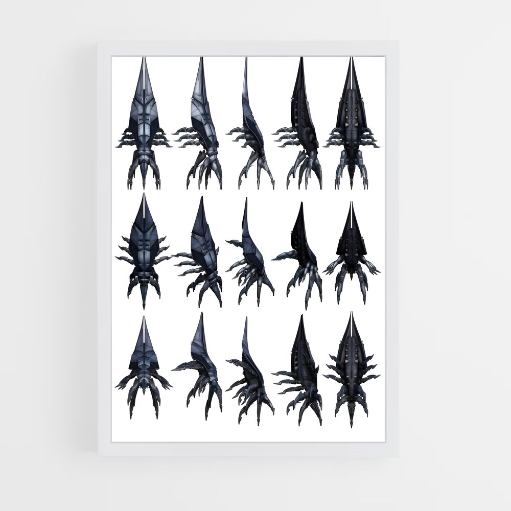 Poster Dragons de la Mort – affiche Mass effect (vue 3)